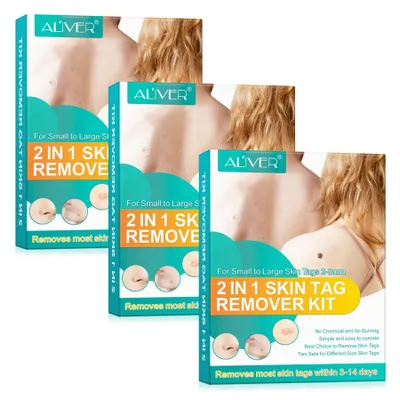Produktbild von Stielwarzen Entferner Skin Tag Removal Set Anti Stielwarze Warzenentferner 2in1, 3x