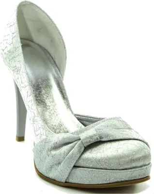 Produktbild von Damen-Sattin-Pumps "Darsy" In Silber
