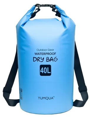 Produktbild von Trockensack Packsack Wasserdichter Packsack - 40 Liter - PVC - Blau - Für Wassersport und Camping