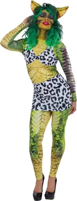 A woman wearing a Gremlins 2 costume.