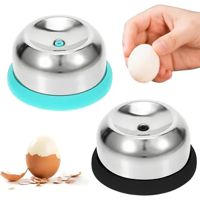Eierstecher aus Edelstahl, 2 Stück, mit ergonomischem Griff