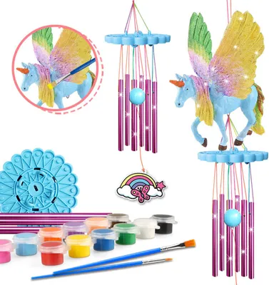 Immagine prodotto di Set di campanelli a vento per arti e mestieri colorati per bambini