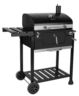 Produktbild von Holzkohlegrill, 100 x 64,5 x 104,5 cm, Grillwagen mit Deckel