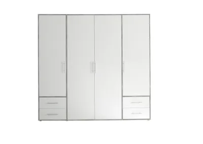 Produktbild von Pol Power Valencia Kleiderschrank Laminat 4 Türen 206x195x60 cm
