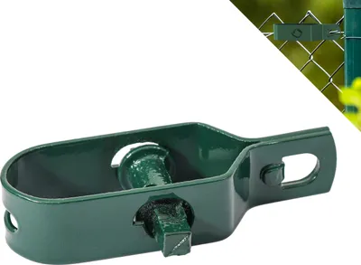 Produktbild von Fepro® Drahtspanner verzinkt, grün kunststoffbeschichtet, 90mm - 1 Stück, ideal für Maschendrahtzaun Spanndraht, Zaunspanner, Drahtzaun Spanner für Garten Spanndraht Wildzaun Forstzaun Weidezaun