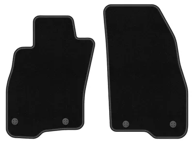 Obrázek produktu pro Přední velurové koberce pro: Fiat Punto 12' 2012-2018 (hatchback) – 2 ks, černé, na míru – Wielganizator BASIC