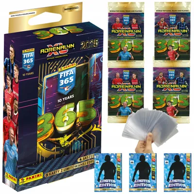 Zdjęcie produktu dla Karty piłkarskie Panini FIFA 365 2024/2025 - blaszane pudełko Panini