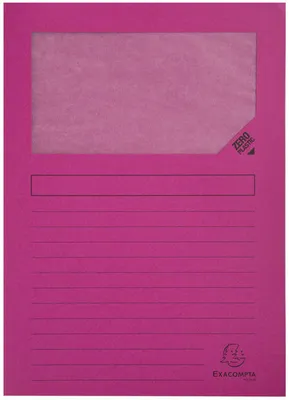 Image de Chemise à fenêtre Exacompta Forever, DIN A4, 120 g/m² recyclé, 220 x 310 mm, 100 pièces, fuchsia