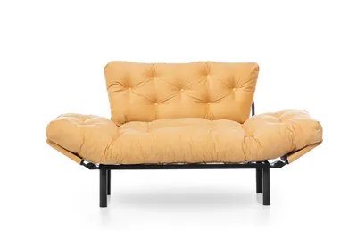 Immagine prodotto di Hanah Home, Nitta- FTN1245, senape, divano letto, struttura: 100% metallo