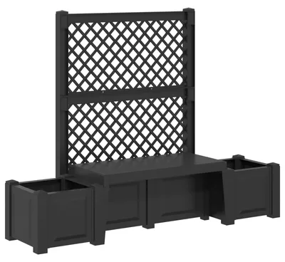 Image de Banc de jardin Kopenhagen Anthracite 173 x 49 x 135,5 cm PP