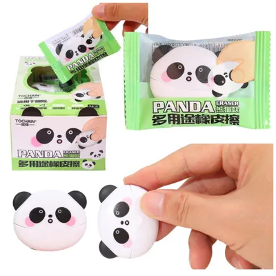 Produktbild von Radiergummi zum Radieren für Schule und Büro, Panda