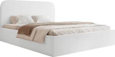 Produktbild von Selsey Sonvivo - Polsterbett 180x200 mit Bettkasten, Bouclé, weiß