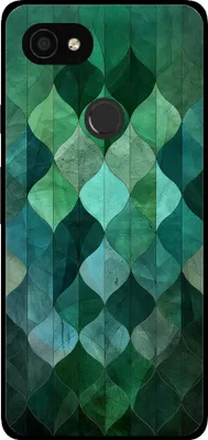 Produktbild von Handyhülle für Google Pixel 3 mit grünem Blätterdruck - TPU Backcover Case Green Leaf Design - Grün