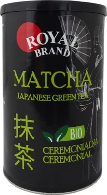 HERBATA ZIELONA MATCHA JAPOŃSKA CEREMONIALNA BIO 100 g - ROYAL BRAND