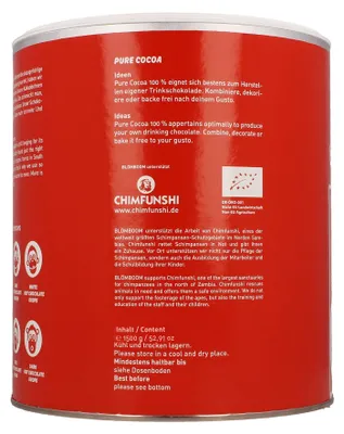 Produktbild von Blömboom - Pure Cocoa  (1500 g), Kakaopulver für hochwertige Trinkschokolade, ohne Zuckerzusatz