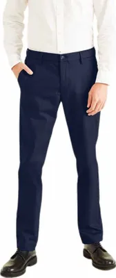 Image de Pantalon Slim Dockers Signature Stain Defender, bleu, coupe ajustée, pour hommes, taille 32/34, couleur bleu