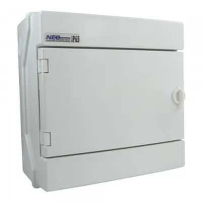 Produktbild von Feuchtraumverteiler Verteilerkasten Sicherungskasten 1000V 8Module RH-8/B AP VDE 36.7 E-P 4224