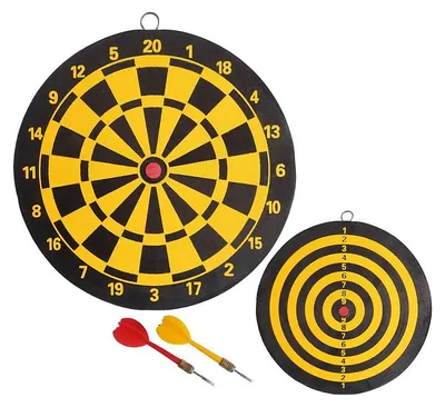 Produktbild von Acra Papierdartscheibe mit Darts 25cm 51022