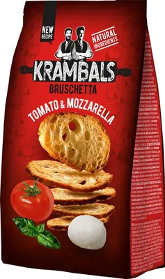 Produktbild von Krambals Bruschetta Tomato & Mozzarella Brotchips 70g