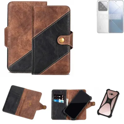 Produktbild von K-S-Trade Handyhülle Schutzhülle Bookstyle Case kompatibel mit Xiaomi 14 Klapphülle Cover Hülle Schutztasche 1x