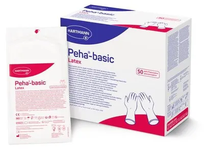 Immagine prodotto di Peha-basic, guanti in lattice, taglia 7*5 | Confezione (50 paia)