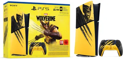 Produktbild von Sony Interactive Entertainment PlayStation 5 - Marvel's Wolverine, PlayStation 5, Schwarz, Gelb, 16384 MB, GDDR6, AMD, AMD Ryzen Zen 2