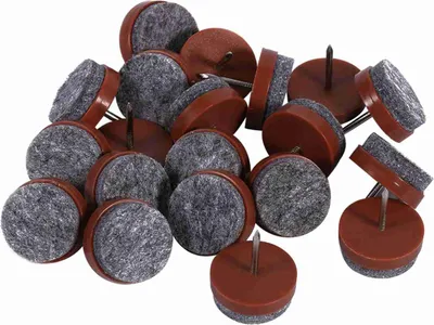 Obrázek produktu pro 20ks/sada 20 mm plstěných spodních chráničů nohou židlí (hnědé)