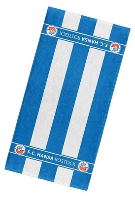 Produktbild von Hansa Rostock Handtuch Blockstreifen 50x100cm