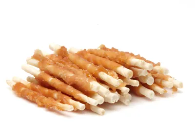 Produktbild von friGERA Rinderhaut mit Huhn Twist 13 cm, 500 g