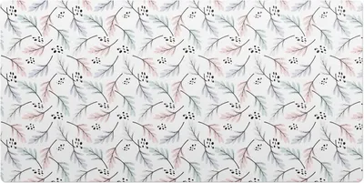 Produktbild von Pastellblättermuster– Schreibtischunterlage – Schreibtisch Tischunterlage – 120x60 cm – Unterlage Groß Schreibtischmatte