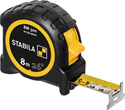 Produktbild von STABILA Taschenbandmaß 8 m (26") cm/inch-Skala BM 300