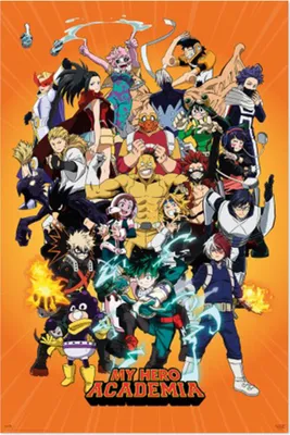 Image de My Hero Academia Poster Personnages 61 x 91.5 cm