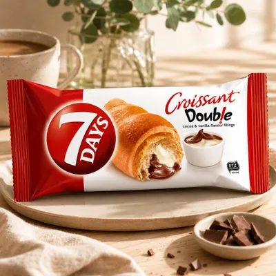 Immagine prodotto di 7 Days Double Croissant Schoko & Vanilla Cream 60 g