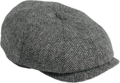 Productafbeelding van Petten Heren - Flat Cap Heren - Bescherming tegen weer - Acht panelen ontwerp - 59 cm - Grijs