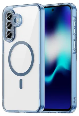 Image de Coque magnétique MagSafe pour Samsung Galaxy S26 FE, protection de l'appareil photo, couleur bleue