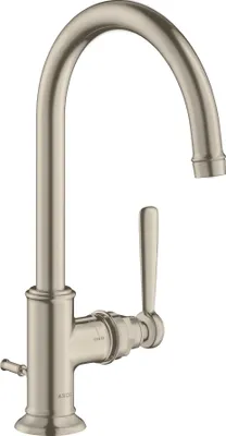 Produktbild von hansgrohe Einhebel-Waschtischmischer 210 AXOR MONTREUX DN 15 mit Zugstangen-Ablaufgarnitur 1 1/4" brushed nickel