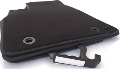 Image de Tapis de sol pour MG ZS à partir de 2024> Tapis en velours en qualité d'origine Tapis de voiture 4 pièces noir