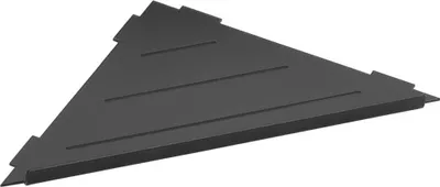 Produktbild von Sapho SMART Eckregal für Fliesenmontage, 297x15x210mm, Schwarz matt