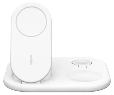 Produktbild von Belkin BoostCharge, Drinnen, USB, Kabelloses Aufladen, 1,5 m, Weiß