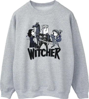 Produktbild von Netflix - "The Witcher" Sweatshirt für Herren BI47637 (M) (Grau)