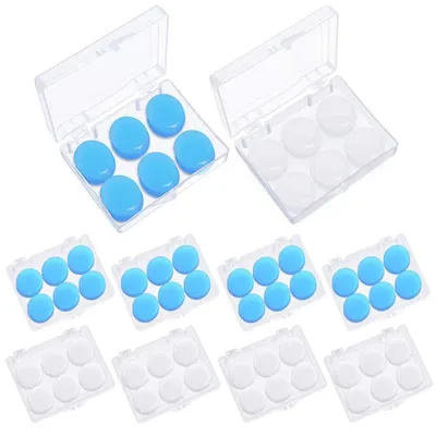 Image de Bouchons d'oreille en silicone étanches, pour dormir et nager
