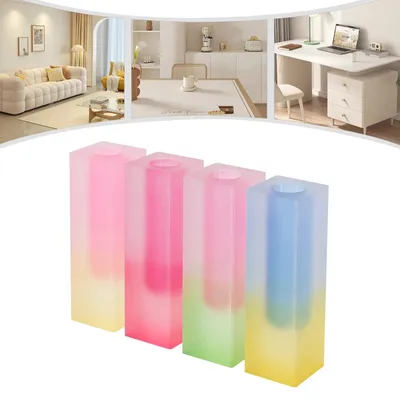 Productafbeelding van Set van 4 duurzame acrylvaasjes voor decoratie