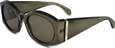 Produktbild von Ferragamo SF2008S 320 TRANSPARENT KHAKI 55/22/140 Damen Sonnenbrillen