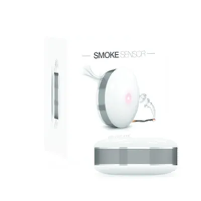 Produktbild von Fibaro FGSS-001, Optischer Melder, Kabellos, Aluminium, Weiß, 50 m, Oberflächenmontiert, AC/DC