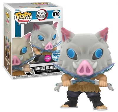 Produktbild von Funko Pop! Demon Slayer - Inosuke Hashibira Flocked Exclusive