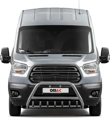 Produktbild von Frontbügel Frontschutzbügel für Ford Transit 2014-2025 mit ABE Rammschutz Silber