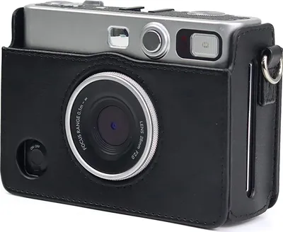 Produktbild von Kamera Schutzhülle Staubdicht, schockdes tragbares Digitalkamera Faux Leder Vintage Speicher für Instax Mini Evo-Schwarz