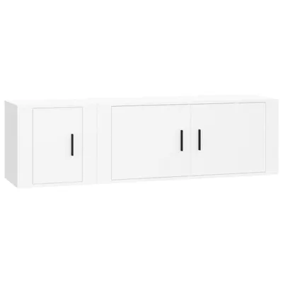 Produktbild von 2-tlg. TV-Schrank-Set Weiß Holzwerkstoff