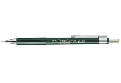 Produktbild von Faber-Castell 136300, HB, Grün, Kunststoff, 0,35 mm, 10 Stück(e), PVC