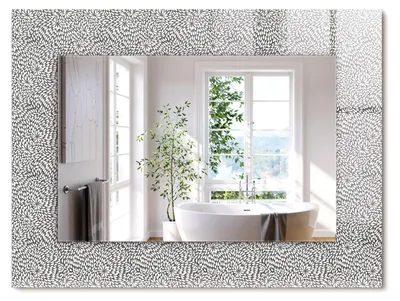 Produktbild von 3d-Muster – Rechteckiger Spiegel mit Druck 80x60 cm – Modern - Dekorativ für die Wand